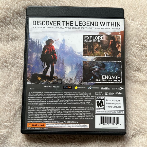 XBOX 1 Rise of the Tomb Raider Video Game - Picture 2 of 5